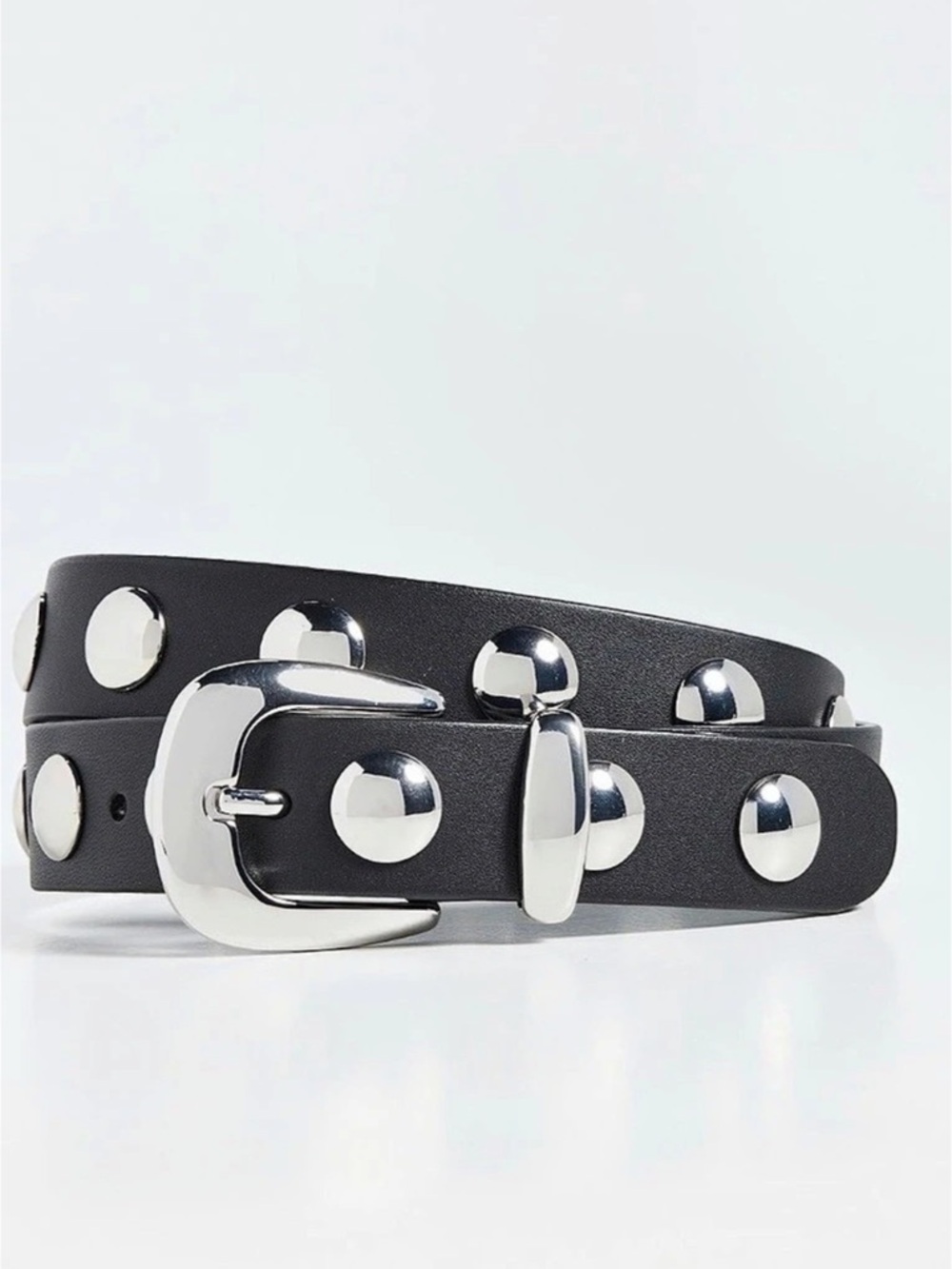 Madewell Studded Belt in Black Size XS NWT